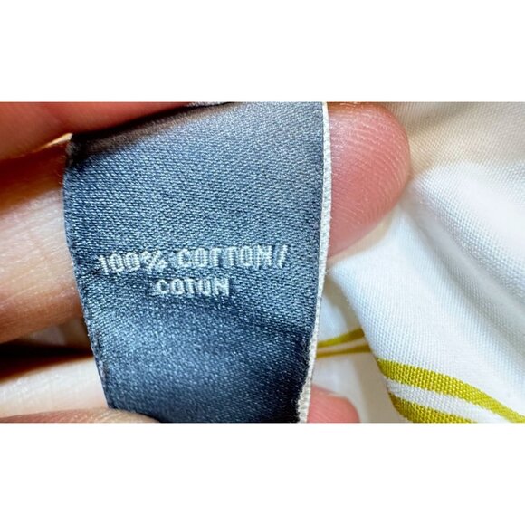 Abercrombie & Fitch Mens Striped Long Sleeve Button-Up Shirt M Muscle Fit White - Picture 5 of 15